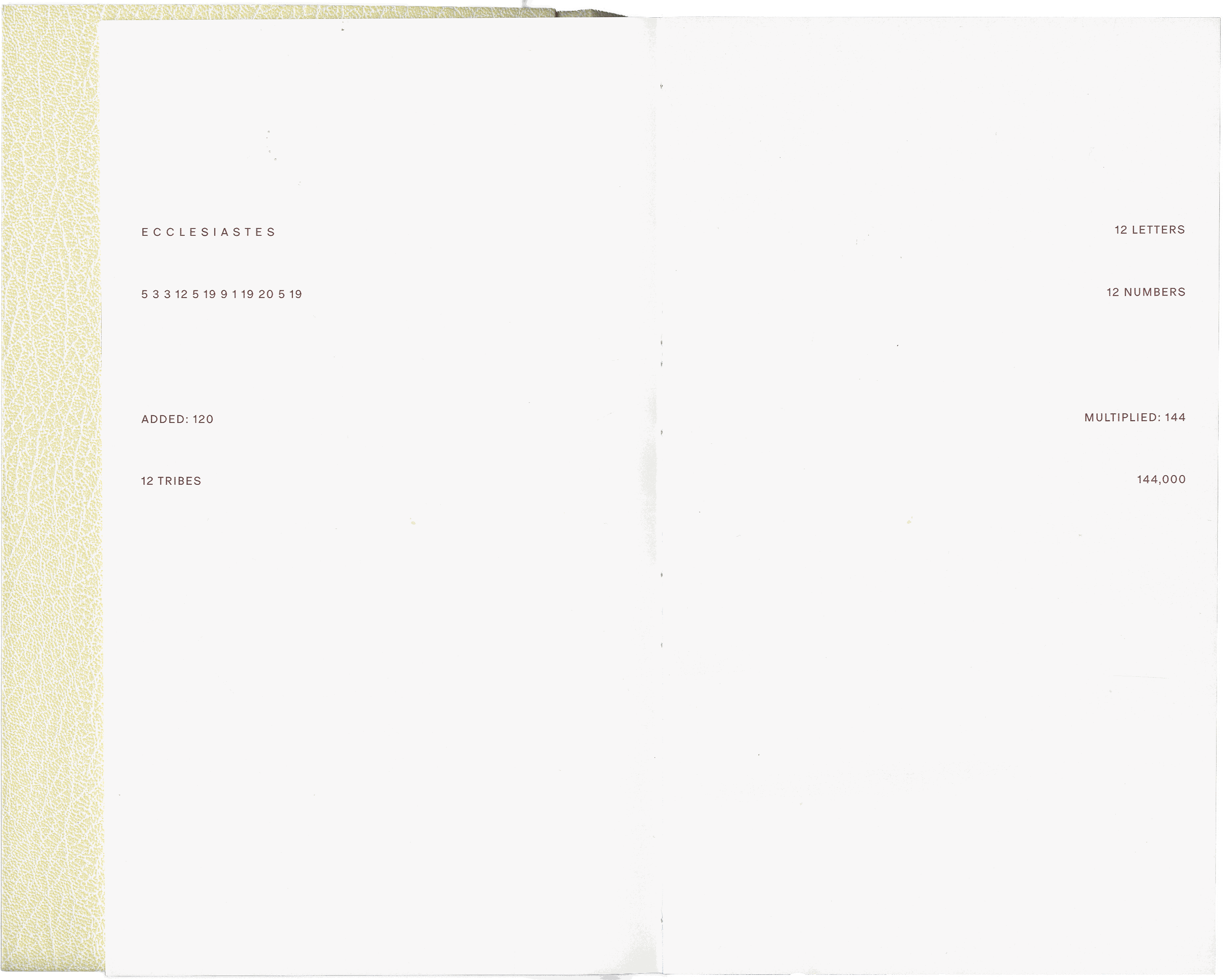 Ecclesiastes floating composition 07